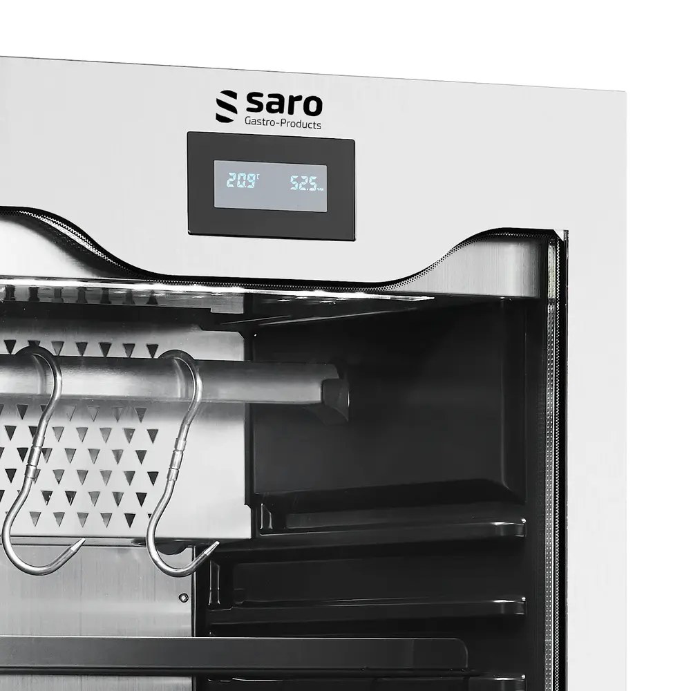 Saro Dry Aging Kast | 480l | Rvs | 0°c/+25°c | Geforceerd | Vochtigheid Instelbaar | Touchscreen | 700x810x1662(h)mm