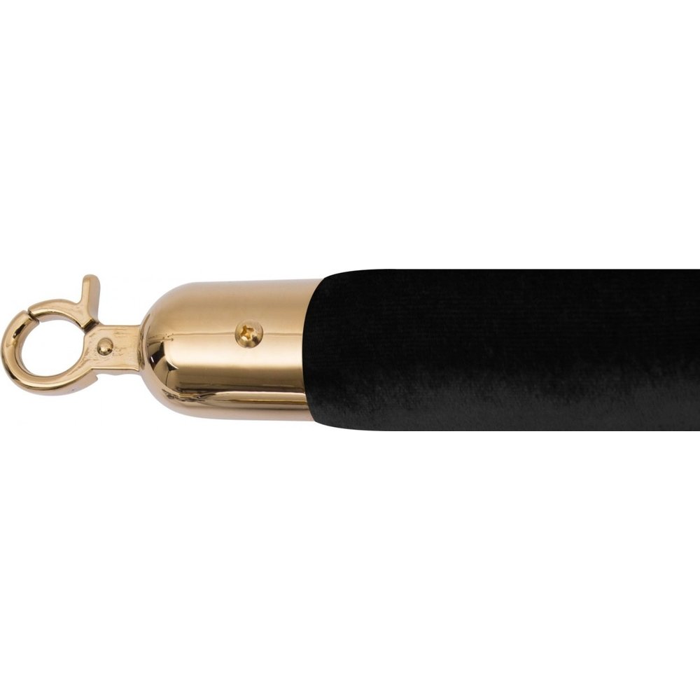 Saro Koord Voor Bolderpaal Zwart / Goud AF 222 | Koordlengte 1500mm