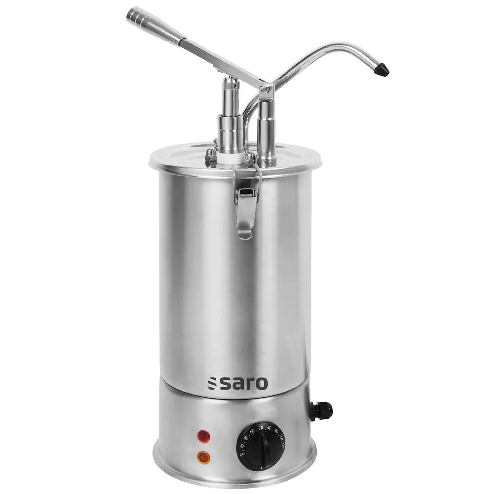 Saro Verwarmde Sausdispenser | Rvs | 3L | 30°c/90°c | Instelbare Porties (≤40ml) | 1.5kw (230v) | ø180x500(h)mm