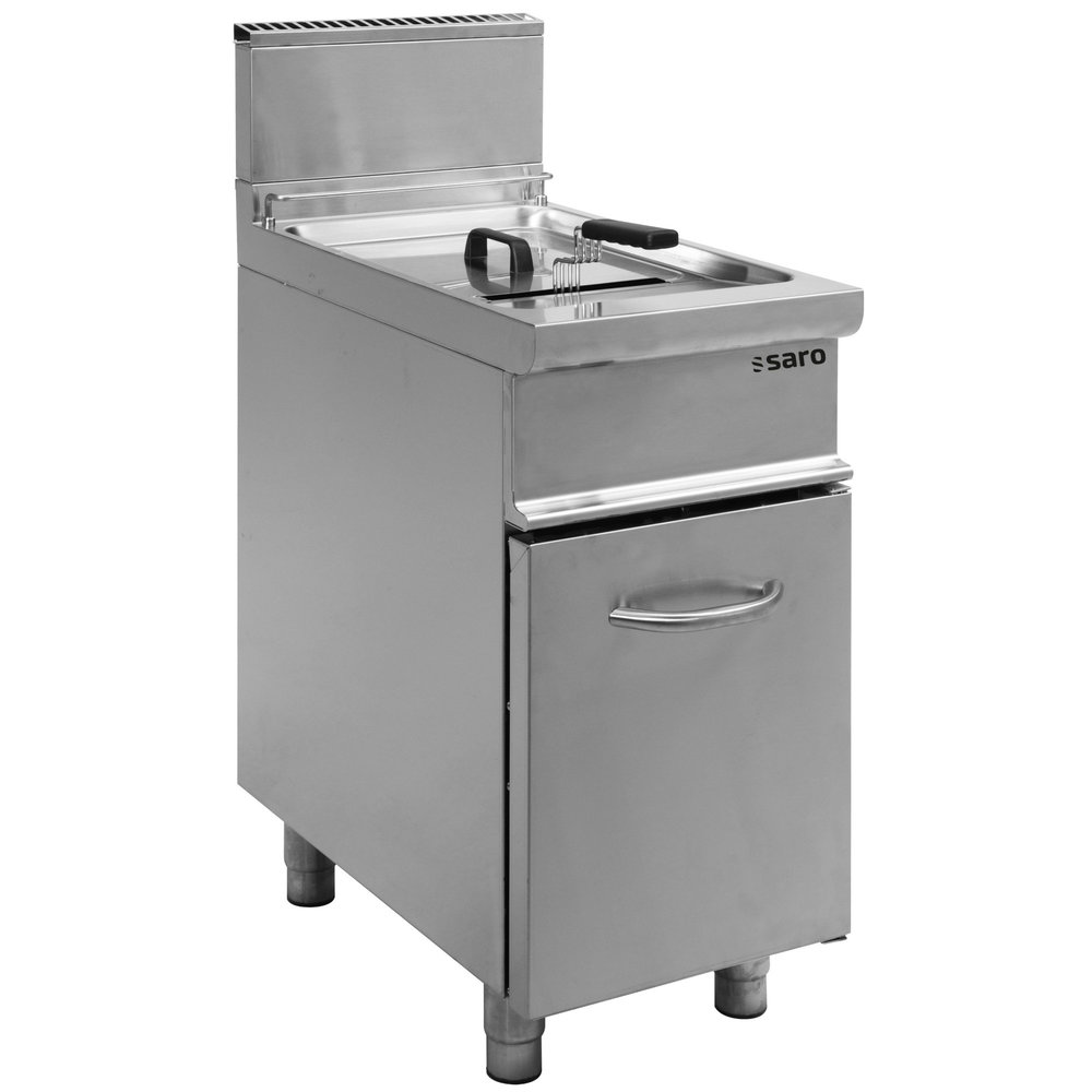 Saro Friteuse | E7/flg | Gas | 13l | 0°c/190°c | 11.2kw | Piëzo Ontsteking | Aftapkraan | 400x700x850(h)mm
