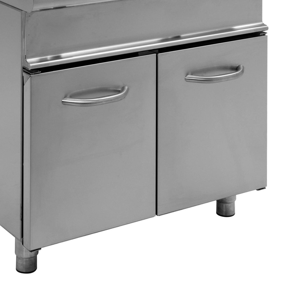 Saro Friteuse | E7/flg | Gas | 17+17l | 0°c/190°c | 33kw | Piëzo Ontsteking | Aftapkranen | 800x700x850(h)mm