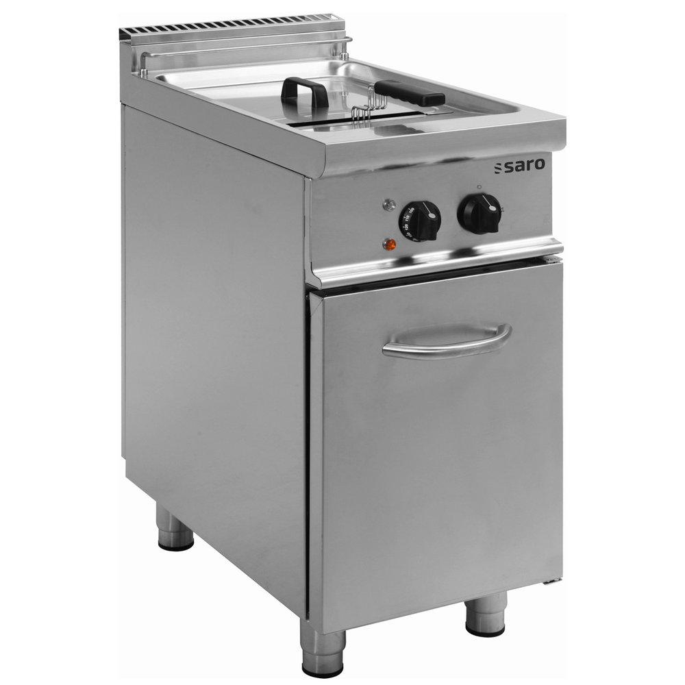 Saro Friteuse | 700er Profi | Elektrisch | 17l | 0°c/190°c | 16.5kw (400v) | Aftapkraan | 400x700x850(h)mm