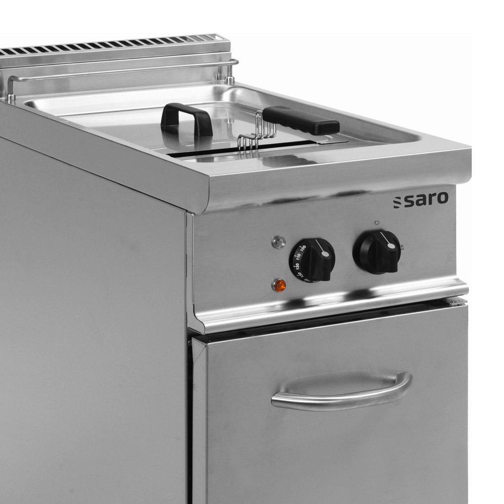 Saro Friteuse | 700er Profi | Elektrisch | 17l | 0°c/190°c | 16.5kw (400v) | Aftapkraan | 400x700x850(h)mm