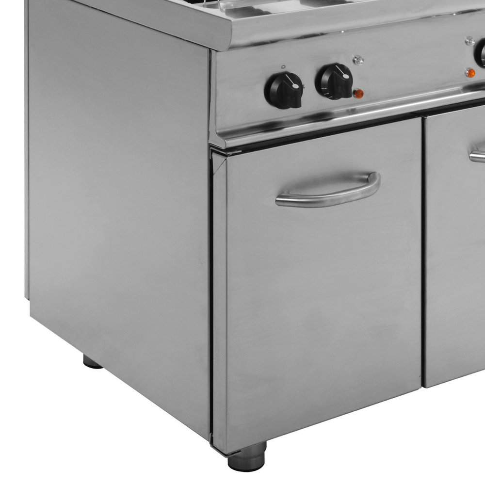 Saro Friteuse | 700er Profi | Elektrisch | 13+13l | 0°c/190°c | 24kw (400v) | Aftapkranen | 800x700x850(h)mm