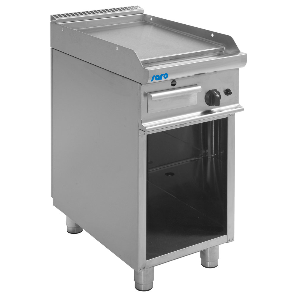 Saro Bakplaat/grillplaat Gas E7/ktg1bal | Glad | 6kw | 400x700x850(h)mm