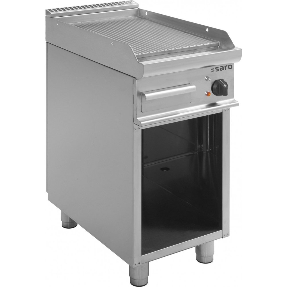 Saro Bakplaat/grillplaat | Elektrisch E7 | Geribd | 5.4kw | 400x700x850(h)mm