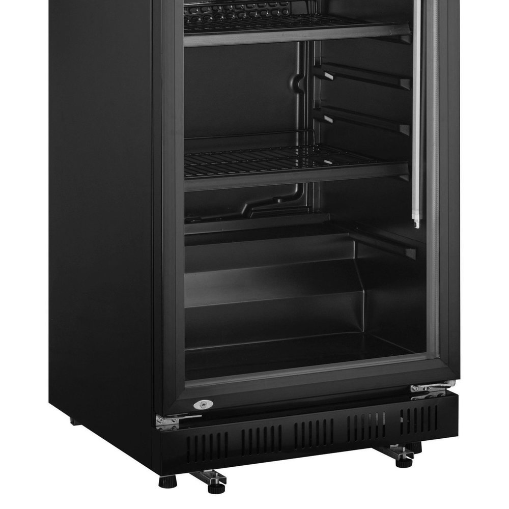 Saro Koelkast | 360l | Zwart | 0°c/+10°c | Statisch + Ventilator | Wielen | 620x635x1732(h)mm