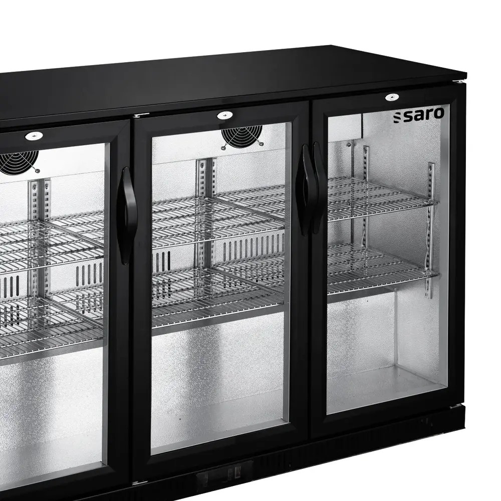 Saro Barkoelkast | Zwart | 320l | +2°c/+10°c | Geforceerd | 1350x520x850(h)mm