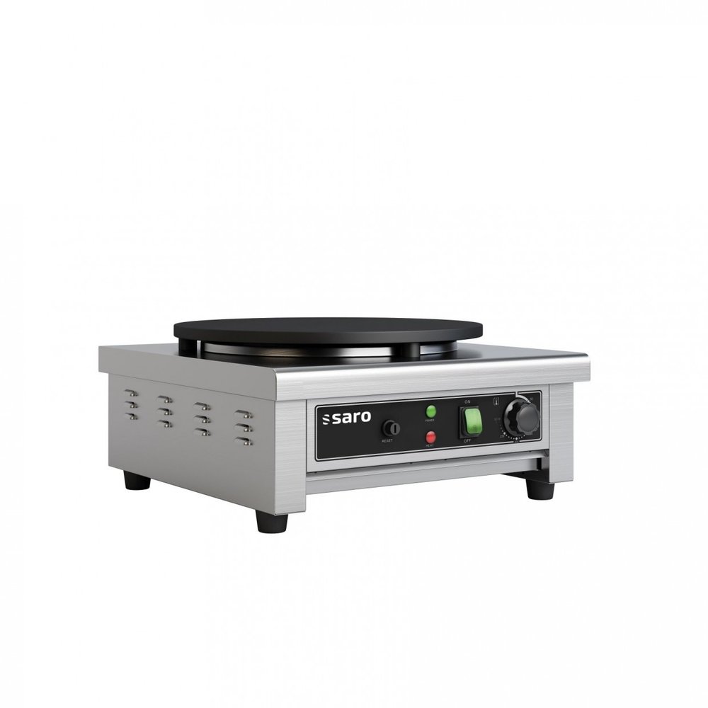 Saro Crepe Bakplaat Merle | 3kw | 1 Plaat Van Gietijzer | 450x490x235(h)mm