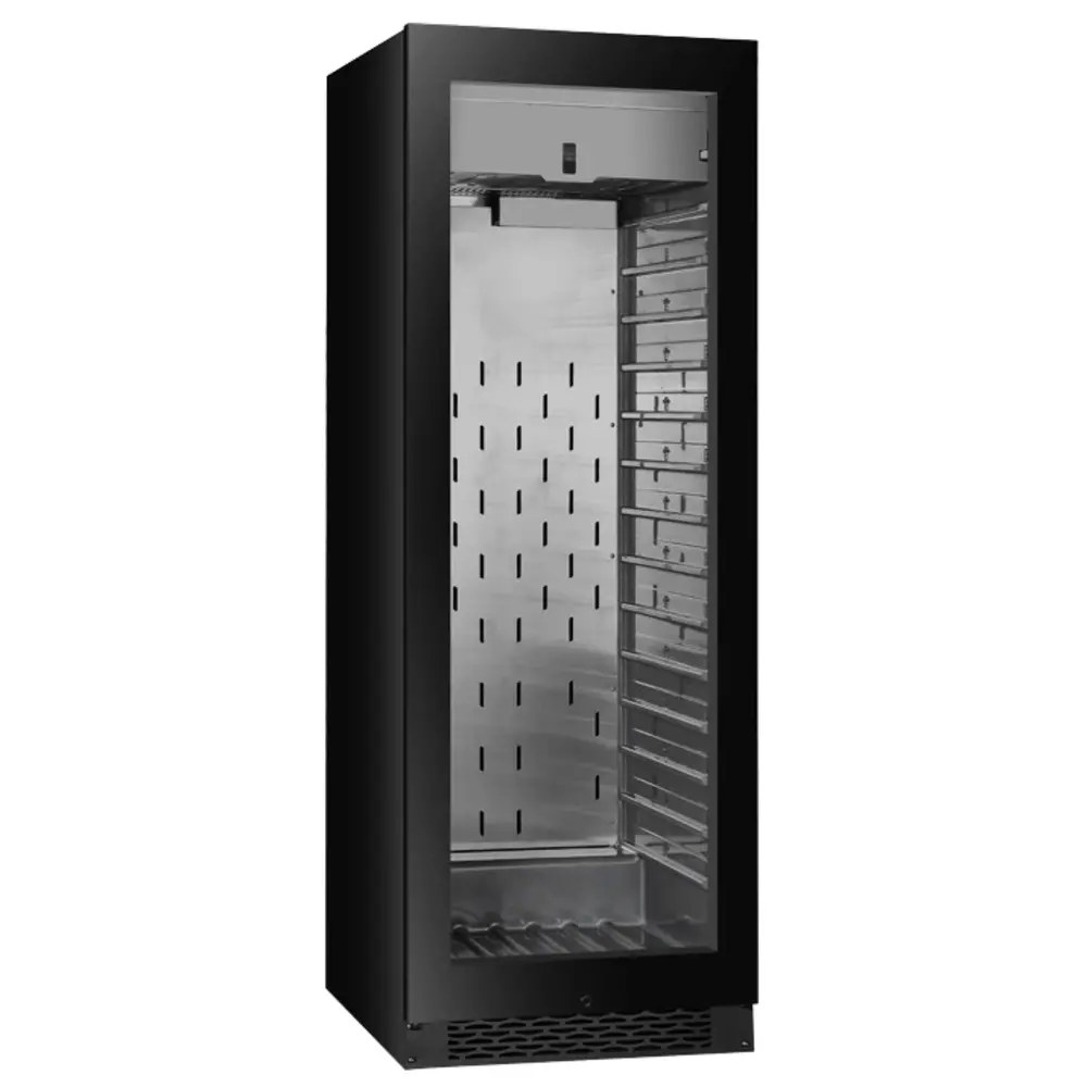 Saro Dry Aging Kast | 396l | Zwart | +1°c/+25°c | Geforceerd | Vochtigheid Instelbaar | 595x710x1720(h)mm