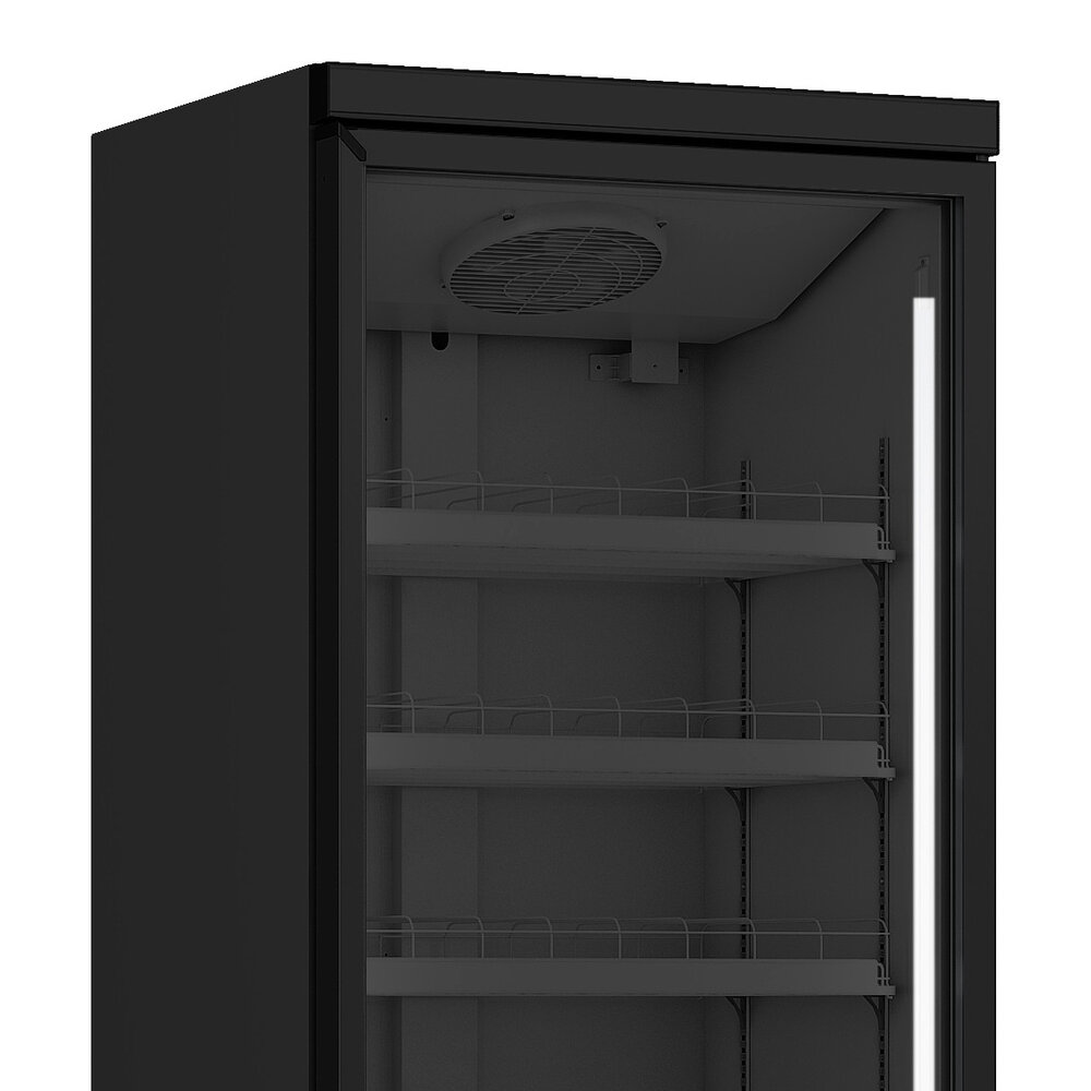 Saro Koelkast | 614l | Zwart | +1°c/+10°c | Statisch + Ventilator | Wielen | 750x710x2003(h)mm