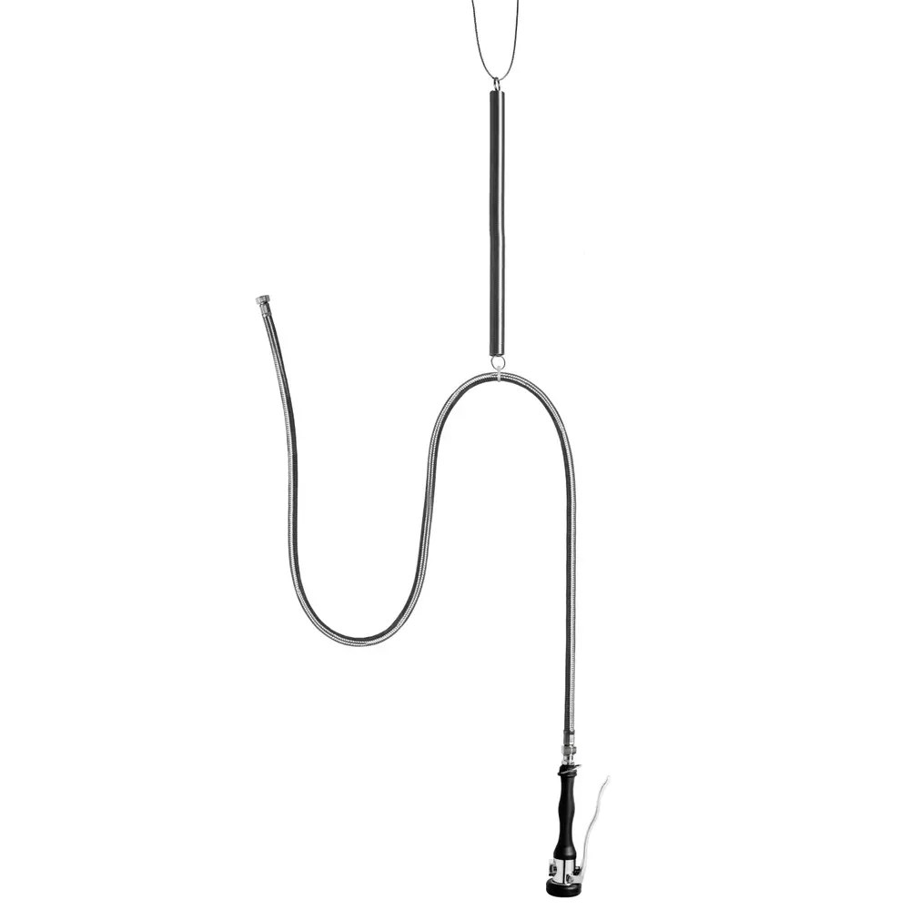 Saro Hangende Voorspoeldouche | Rosa | Handdouche (flexibele Hals) | Monokraan | Plafondveer | Slanglengte 2000mm