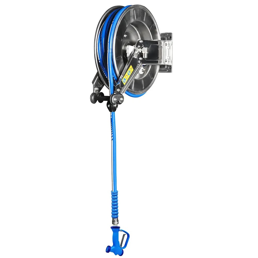 Saro Slanghaspel | Benjamin | 15m | Automatische Oproller | Max. 12/20 Bar | Incl. Spuitpistool | 192x480x447(h)mm
