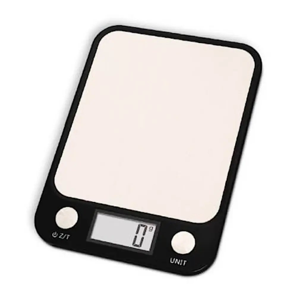 Saro Keukenweegschaal | Rvs/glas | Max. 5kg | 1g Nauwkeurig | Draadloos | 165x225x19(h)mm