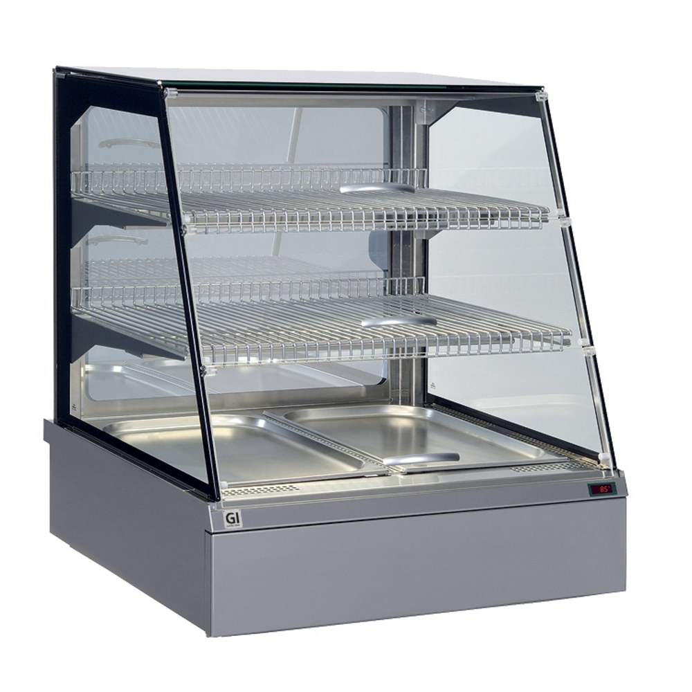 Gastro-inox Drop-in Warmhoudvitrine Snackstogo | 2x 1/1 GN | 230v | Waterlade Aan de Achterzijde | 746x717x845(h)mm