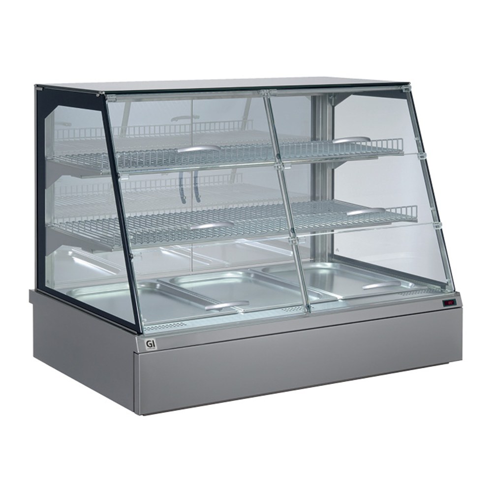 Gastro-inox Drop-in Warmhoudvitrine Snackstogo | 3x 1/1 GN | 230v | Waterlade Aan de Achterzijde | 1076x717x845(h)mm