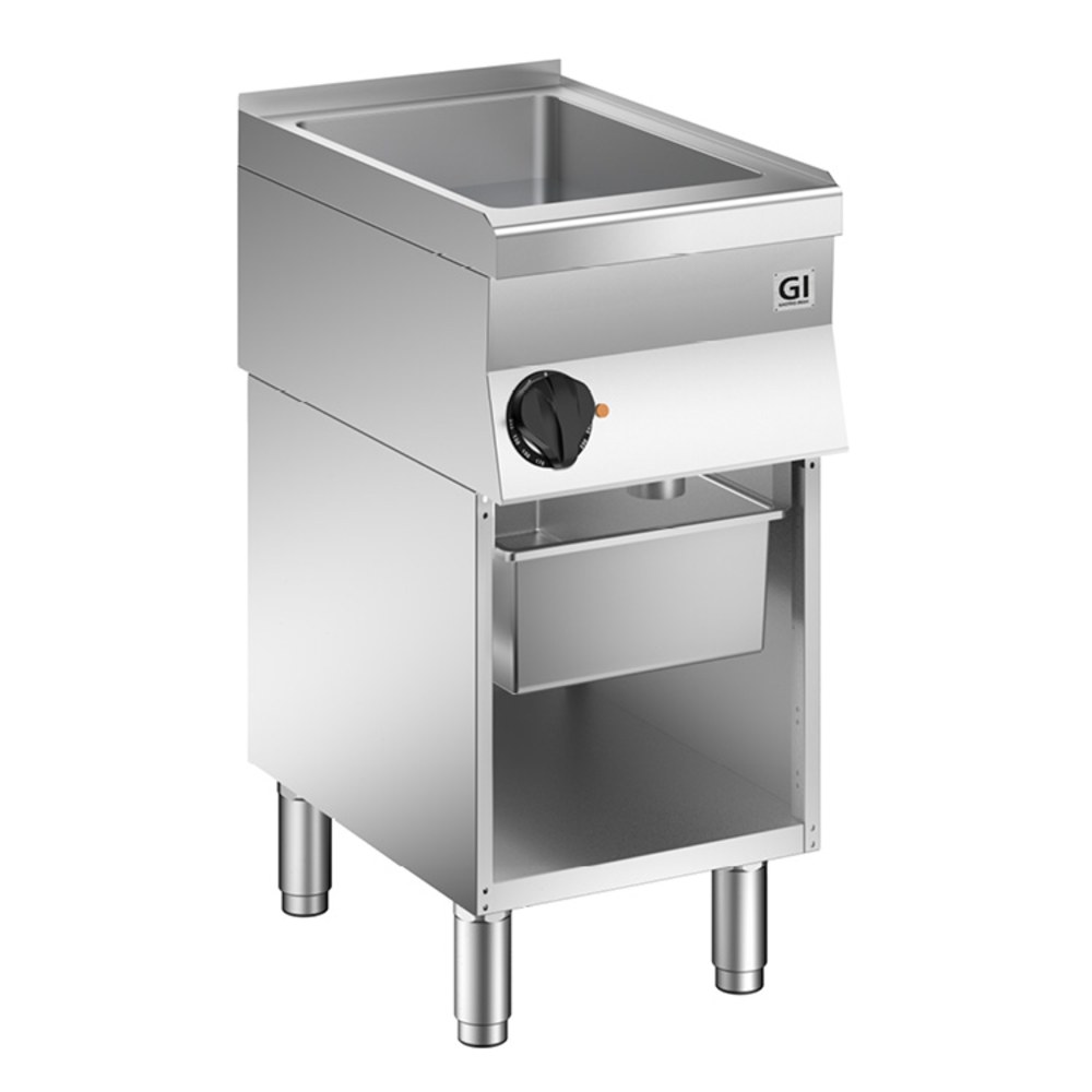 Gastro-inox 650 HP Braadslede 400mm | 4.05kw | Met Aftapkraan | 400x600x870(h)mm