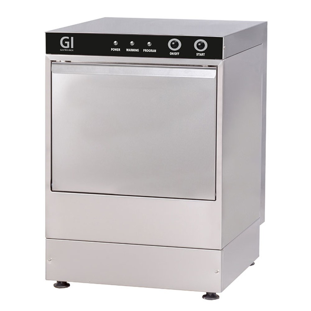 Gastro-inox Glazenwasser | Mand 350x350mm | 230v | Naglanspomp | 420x465x600(h)mm