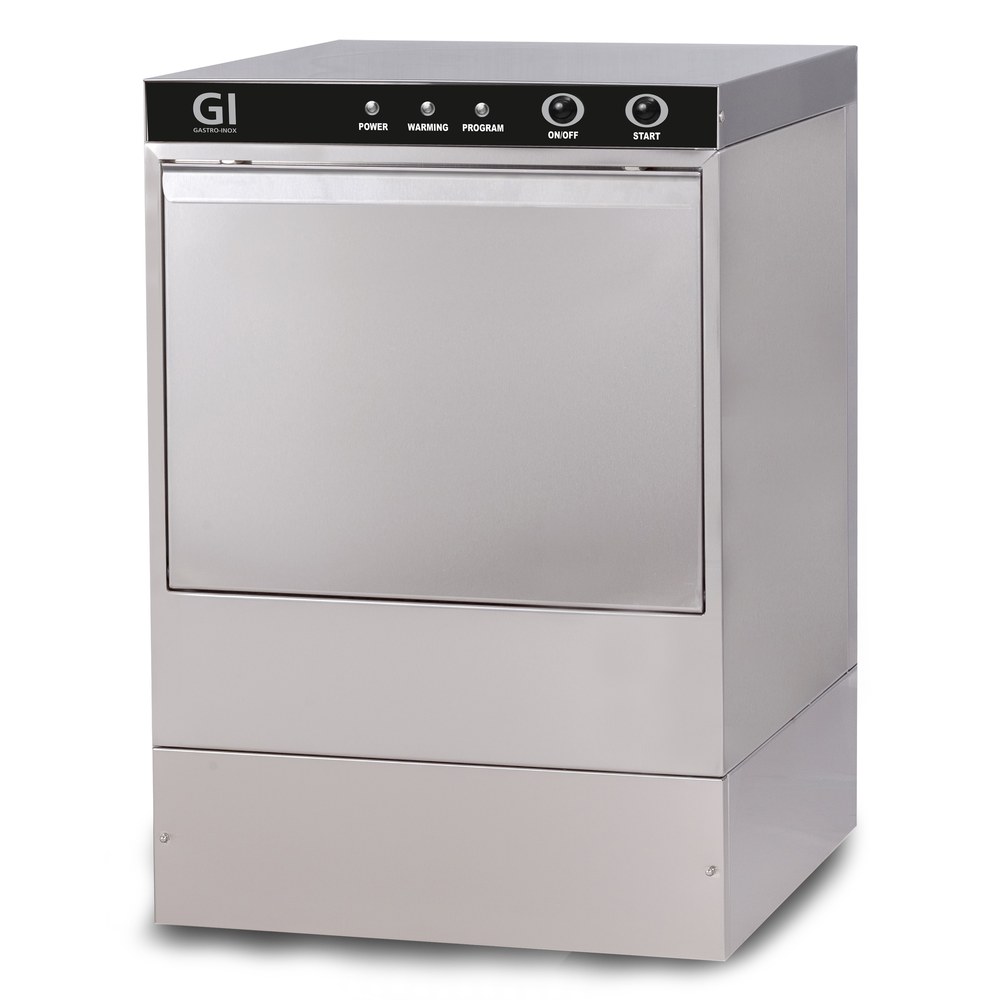 Gastro-inox Glazenwasser | Mand 400x400mm | 230v | Naglanspomp | 470x510x710(h)mm