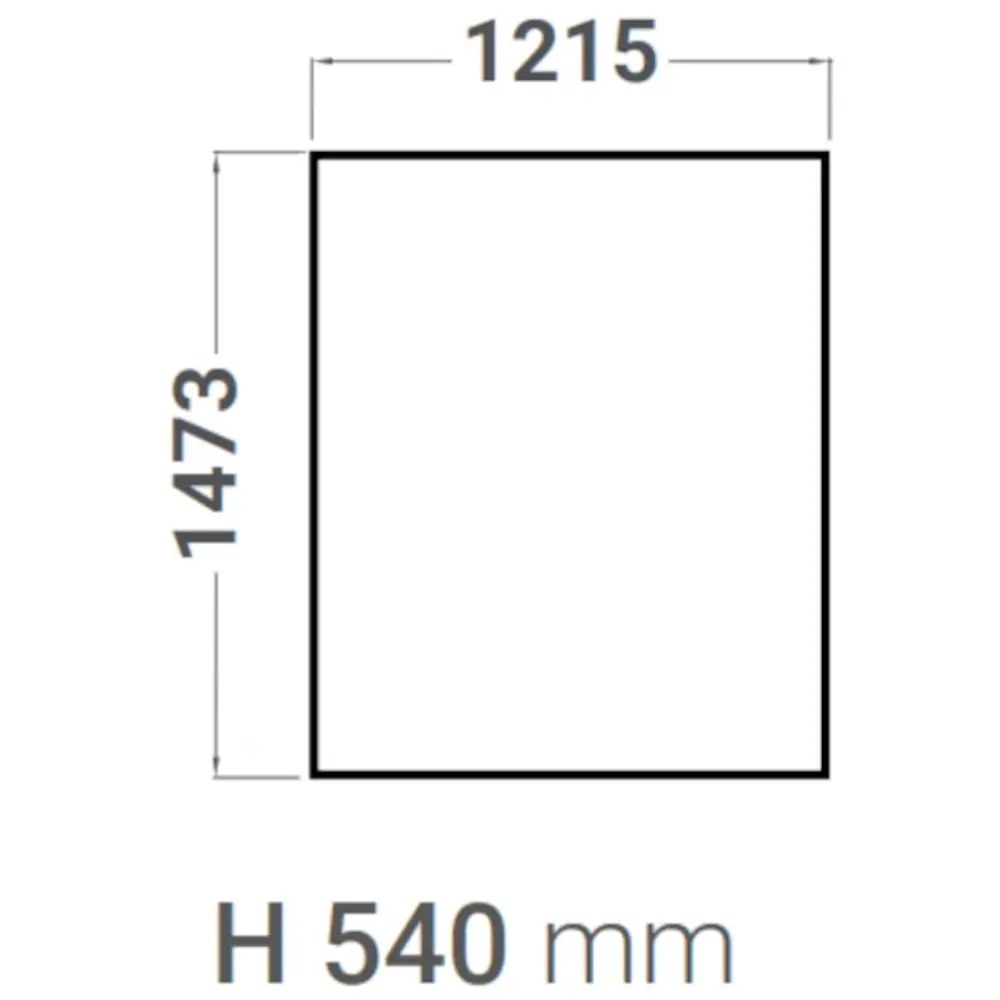 Cuppone Afzuigkap Tiziano | Voor Cup-tz435 | Zonder Motor | 1005x1015x170(h)mm
