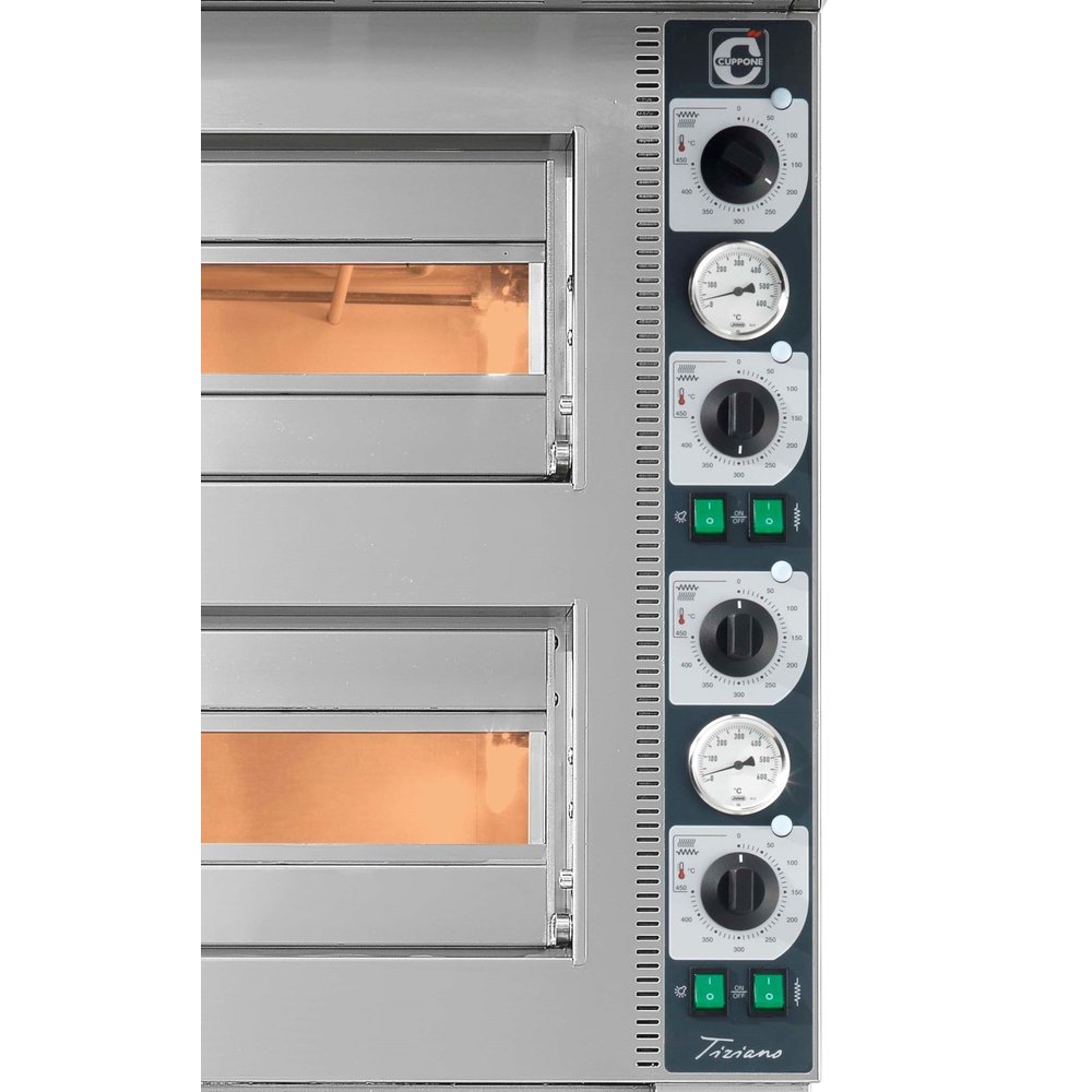 Cuppone Pizzaoven | Cuppone Tiziano | 4+4 ø200mm | 400v | 4.2kw | 700x560x690(h)mm