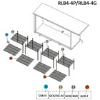 Clips (kit 4 Stuks) Steunroosters Rlb...