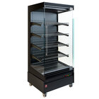 Diamond Verwamd Wandmeubel | Aosta Line | Zwart | 65°c/80°c | 5 Niveaus | Zelfbediening | 3.1kw (230v) | Wielen (geremd) | 800x741x1917(h)mm