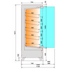 Diamond Verwamd Wandmeubel | Aosta Line | Zwart | 65°c/80°c | 5 Niveaus | Zelfbediening | 3.1kw (230v) | Wielen (geremd) | 800x741x1917(h)mm