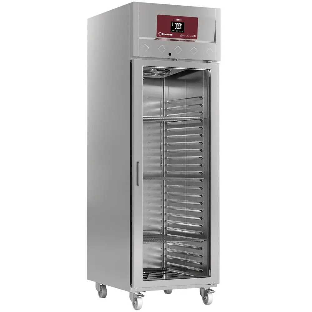 Diamond Koelkast | Gastro Line | 700l (2/1 Gn) | Rvs | 0°c/+8°c | Geforceerd | Wielen (geremd) | 693x856x2145(h)mm