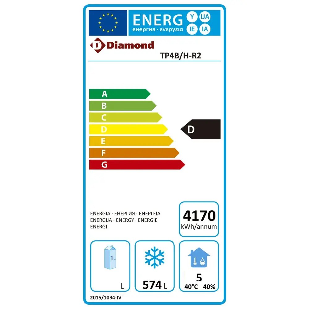 Diamond Wijnkoelvitrine | Doorgeefsysteem | 530l (128x 75cl) | Aluminium | +4°c/+16°c | 860x530x1851(h)mm