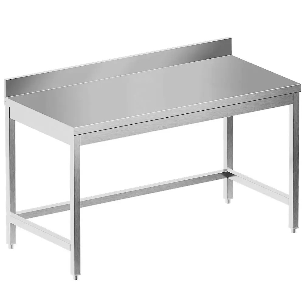 Diamond Werktafel | Standard Line Evo | Rvs | Diepte 600 | Hoogte 865/965 | Breedte 1000-1400 | Achteropstand | Zelfmontage