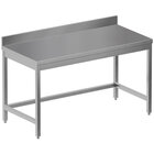 Diamond Werktafel | Standard Line Evo | Rvs | Diepte 600 | Hoogte 865/965 | Breedte 1000-1400 | Achteropstand | Zelfmontage