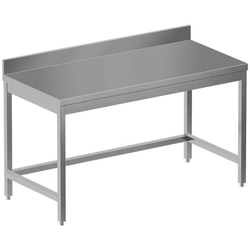 Diamond Werktafel | Standard Line Evo | Rvs | Diepte 700 | Hoogte 865/965 | Breedte 1000-1400 | Achteropstand | Zelfmontage