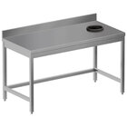 Afdruimtafel Met Afvalgat + Achteropstand