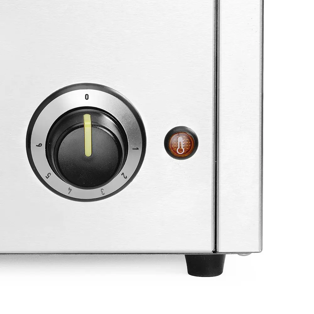Hendi Hotpot Bain-marie | Thermosystem | 2x 4L (ø215mm) | 30°c/85°c | 0.4kw (230v) | 506x312x298(h)mm