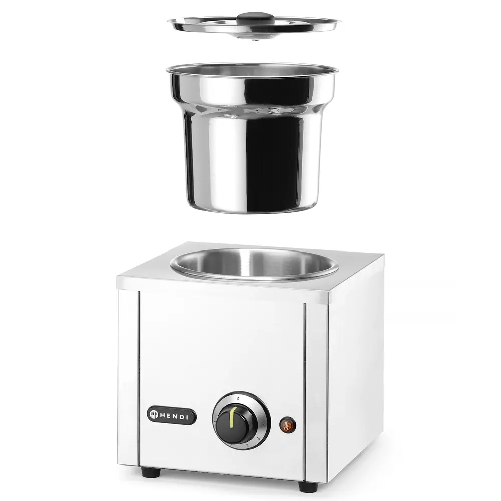 Hendi Hotpot Bain-marie | Thermosystem | 1x 4L (ø215mm) | 30°c/85°c | 0.2kw (230v) | 256x312x298(h)mm
