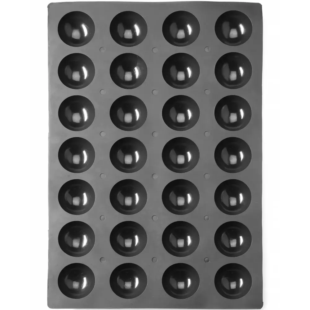 Hendi Bakvorm | Siliconen | Cap. 24 Halfronde Taartjes | 600x395x35(h)mm
