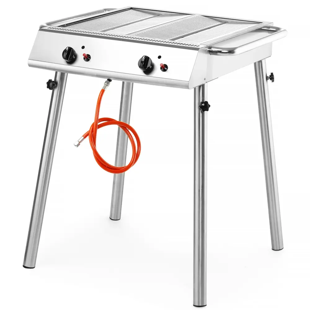 Hendi Barbecue | Xantos | Propaangas | 2 Roosters (540x540) | 2 Branders | 9.5kw | 770x710x870(h)mm