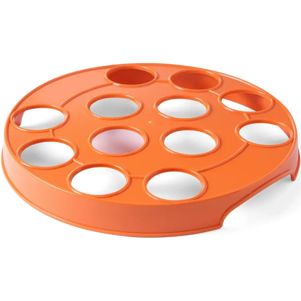Hendi Bierglazenhouder | Barup | Kunststof | Oranje | 12 Vakken | ø315x35(h)mm