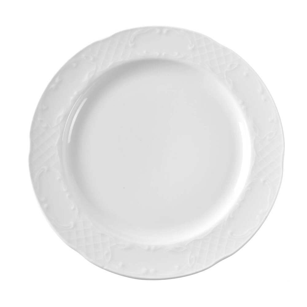 Hendi Borden | Flora | Porselein | Wit | 12 Stuks | ø265mm