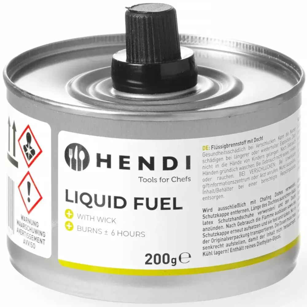 Hendi Brandpasta | Brandtijd 6u | Geur-/roetvrij | Herbruikbaar Lont | 24x 200g