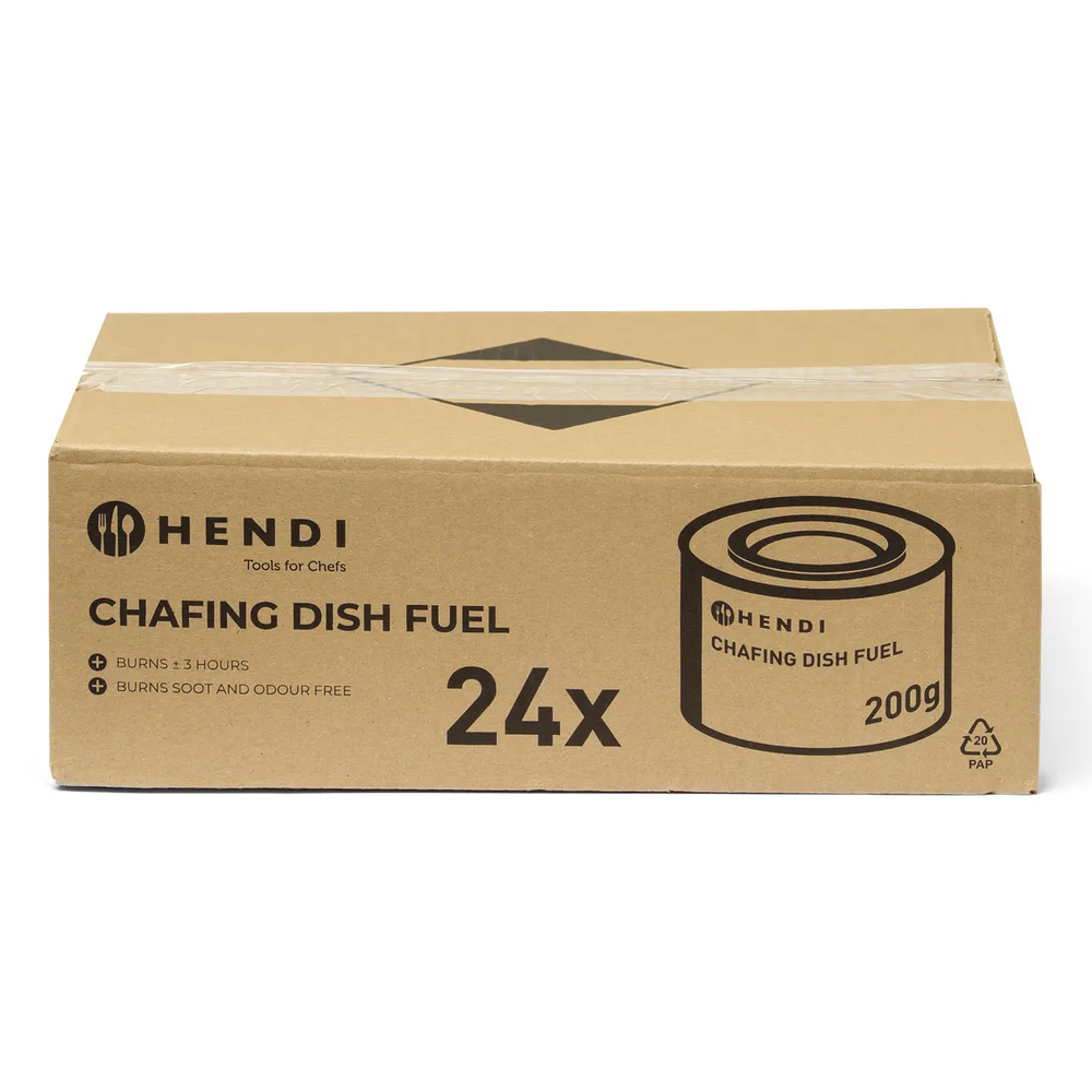 Hendi Brandpasta | Chafing Dishes | Brandtijd 3u | Geur-/roetvrij | 24x 200g