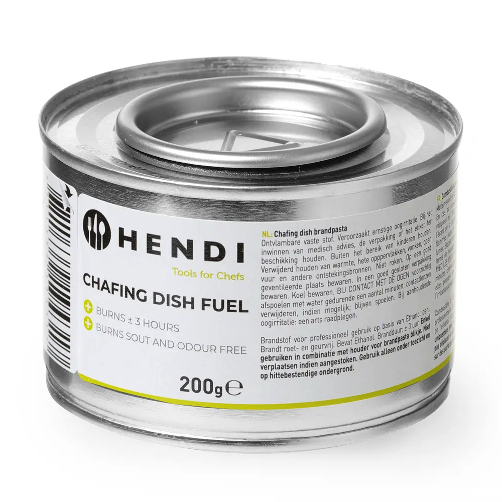 Hendi Brandpasta | Chafing Dishes | Brandtijd 3u | Geur-/roetvrij | 72x 200g