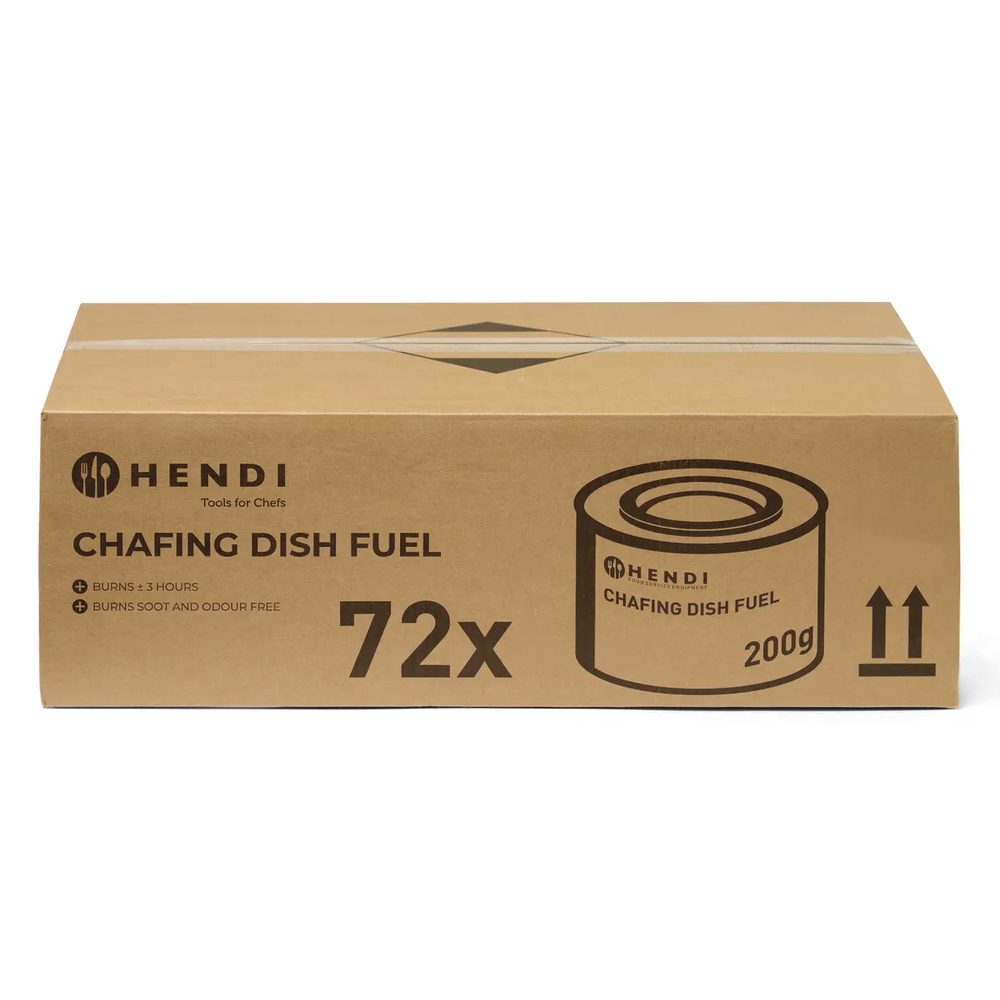 Hendi Brandpasta | Chafing Dishes | Brandtijd 3u | Geur-/roetvrij | 72x 200g