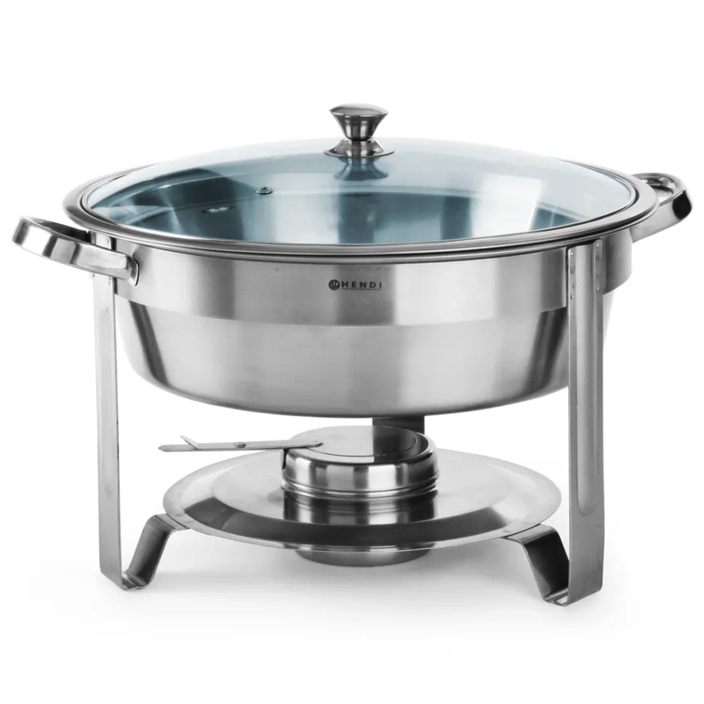 Hendi Chafing Dish | Kitchenline | Rvs | 3.5l | ø390x270(h)mm