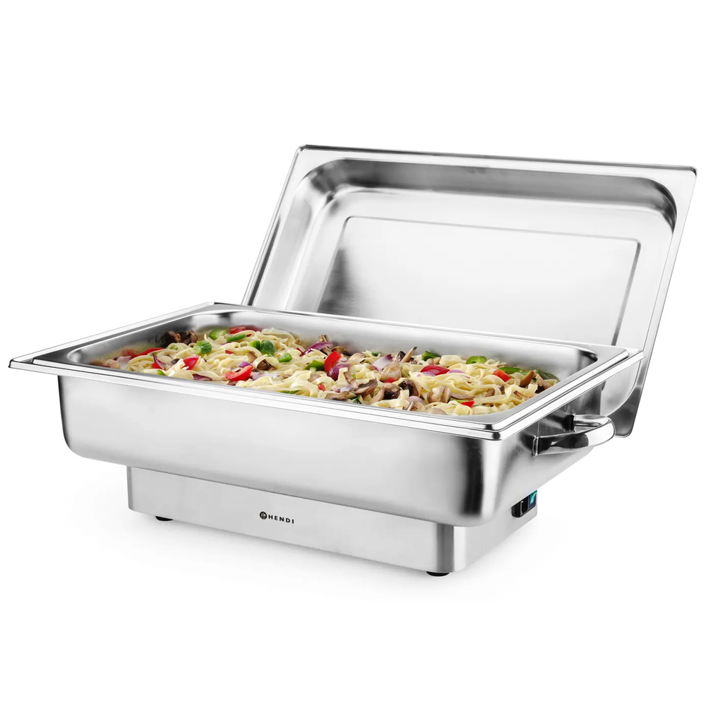 Hendi Chafing Dish | Pollina | Elektrisch | ≤ 85°c | 0.85kw (230v) | 1/1 GN (9l) | 615x355x280(h)mm