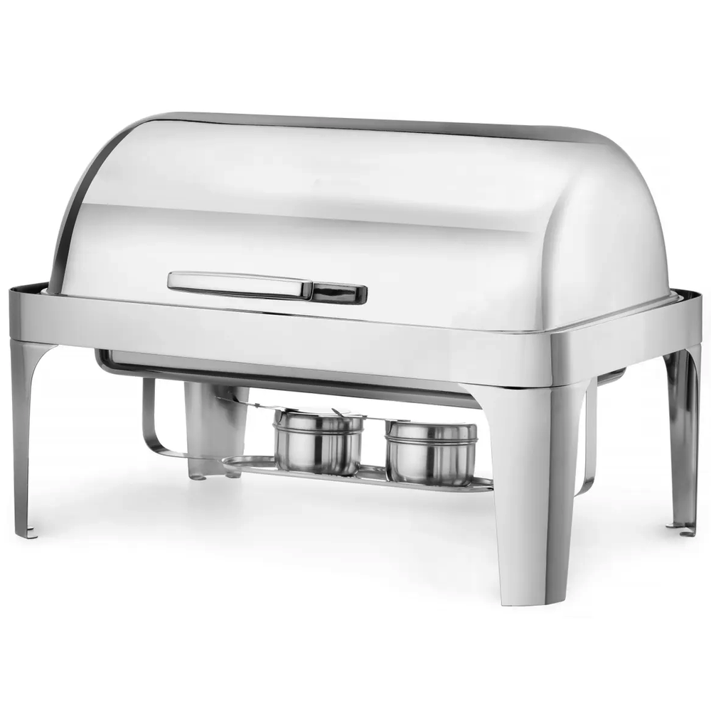 Hendi Chafing Dish | Profiline | Rvs | 1/1 GN (9l) | Rolltop Deksel | 660x490x460(h)mm