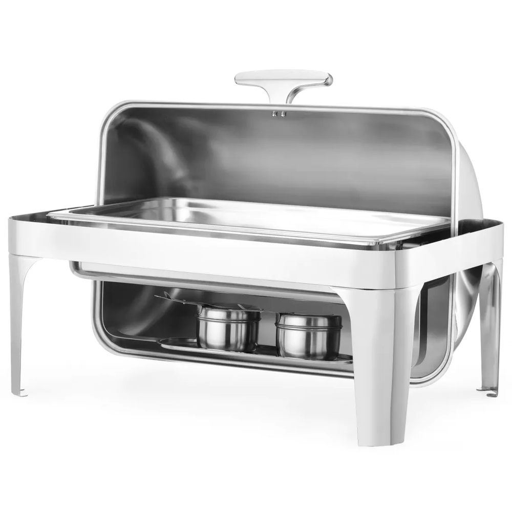 Hendi Chafing Dish | Profiline | Rvs | 1/1 GN (9l) | Rolltop Deksel | 660x490x460(h)mm