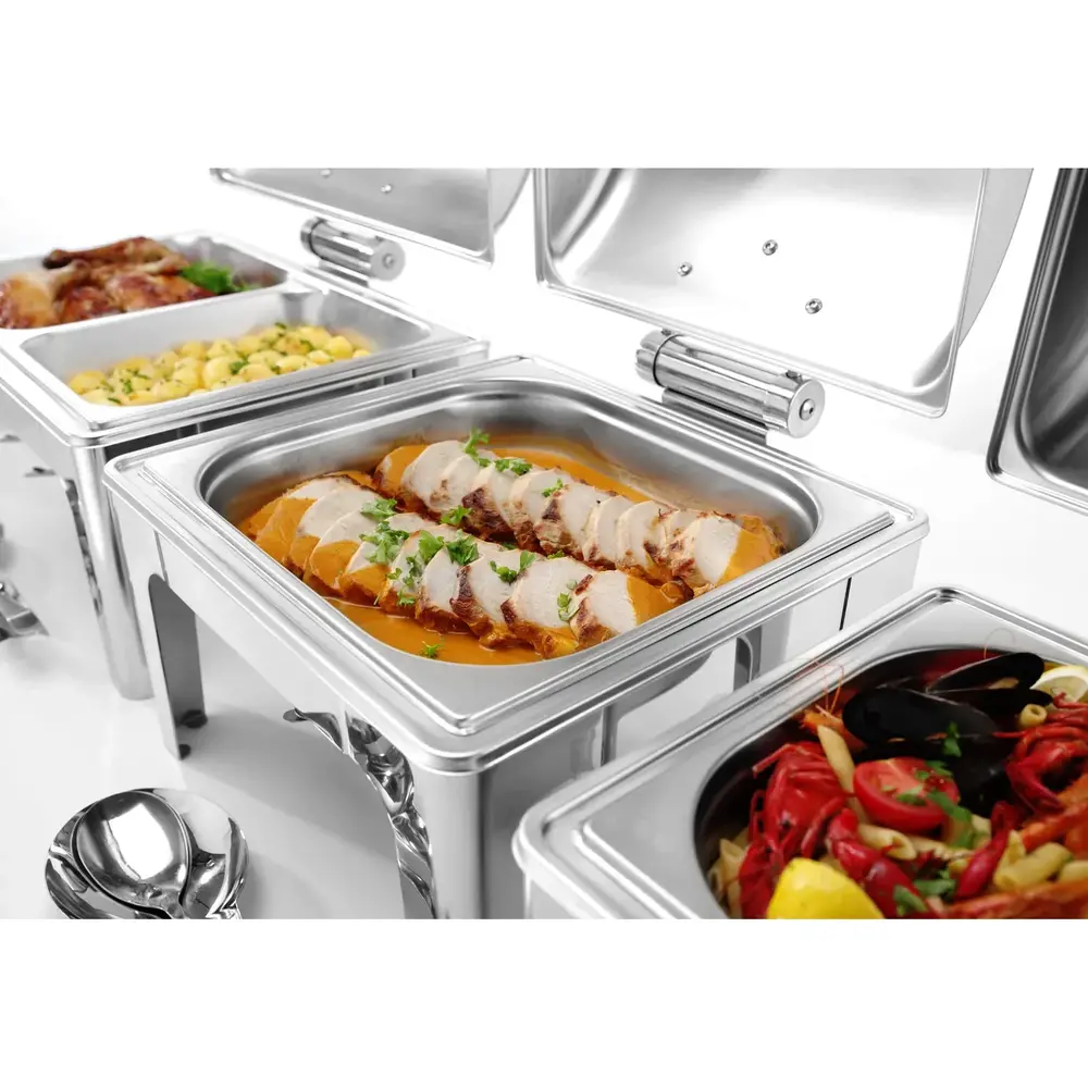 Hendi Chafing Dish | Profiline | Rvs | 2/3 GN (6l) | 395x405x320(h)mm