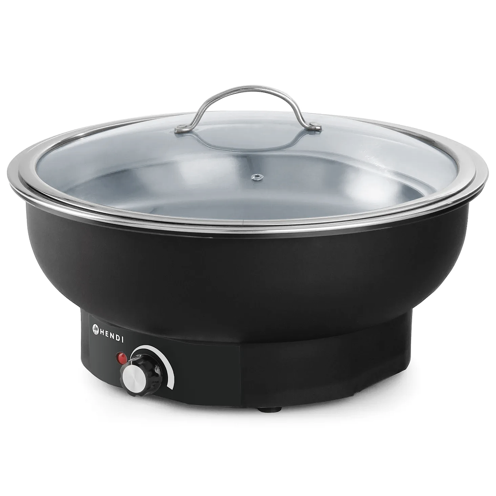 Hendi Chafing Dish | Tesino | Elektrisch | ≤ 85°c | 0.5kw (230v) | ø405x248(h)mm